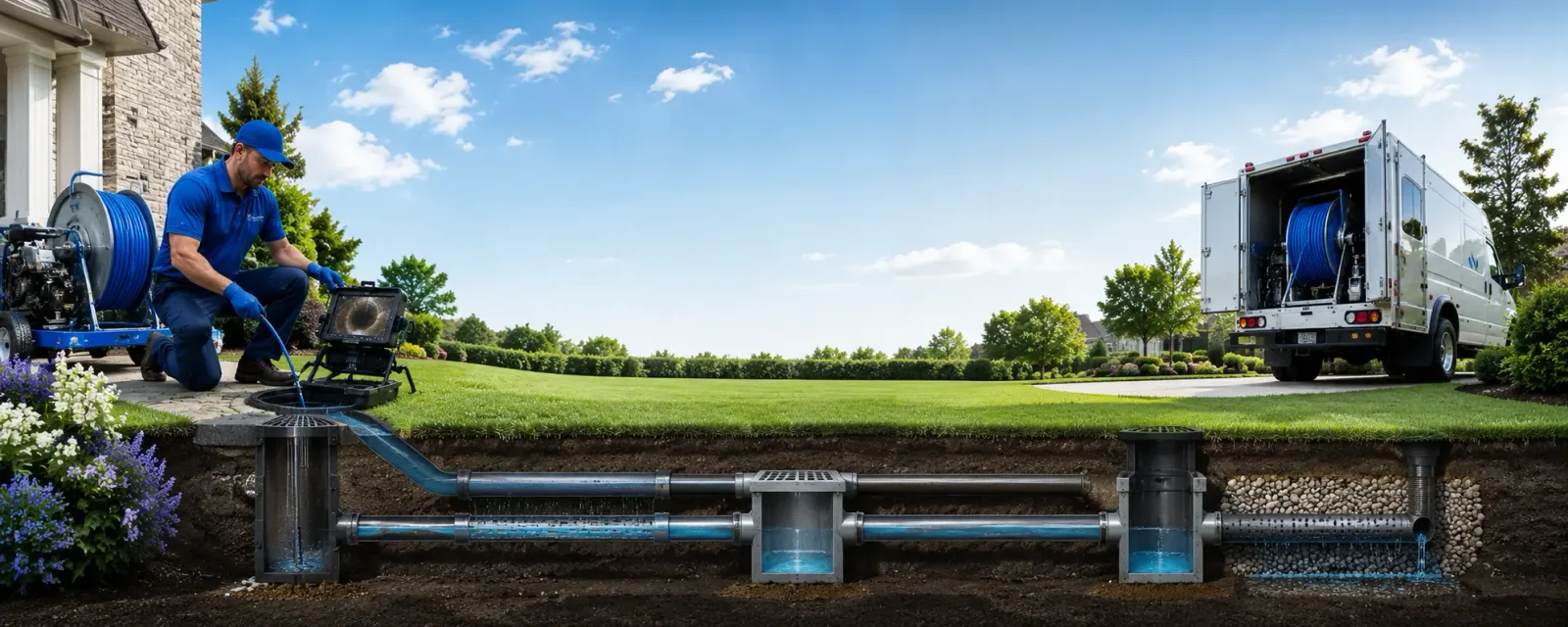 Outdoor drain cleaning information for Carleton, MI